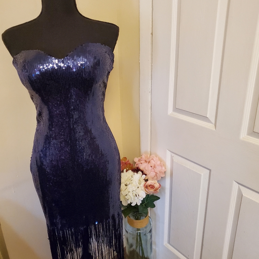 Blue Sequence Dress